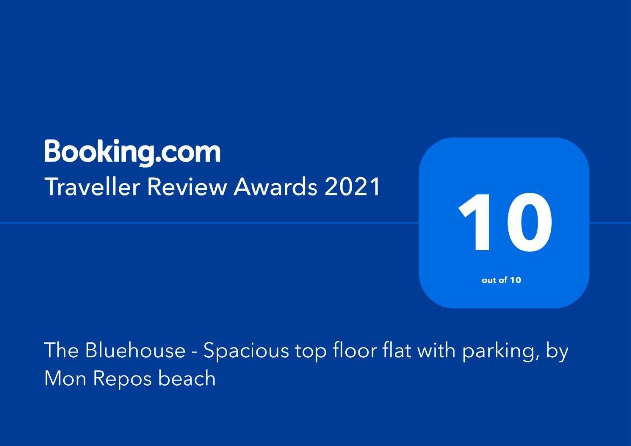 The Bluehouse - Spacious Top Floor Flat With Parking, By Mon Repos Beach Corfu  Exterior photo