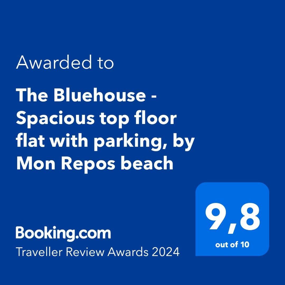 The Bluehouse - Spacious Top Floor Flat With Parking, By Mon Repos Beach Corfu  Exterior photo