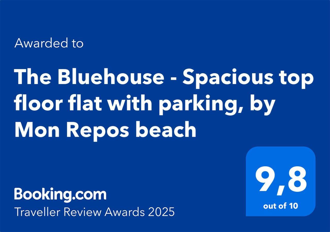 The Bluehouse - Spacious Top Floor Flat With Parking, By Mon Repos Beach Corfu  Exterior photo
